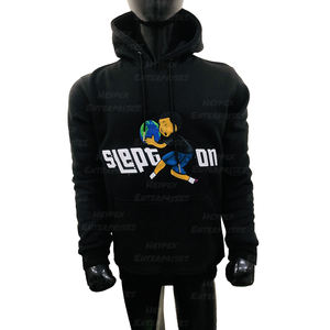 OEM personnalisé 2025 pull en tricot jacquard à capuche populaire chaud hiver style décontracté pull en tricot brodé pour hommes - Product Image 2