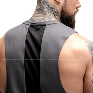 Débardeur de sport sexy avec Logo personnalisé, pour homme, vêtement de musculation, de Fitness et de course à pied, vente en gros - Product Image 5