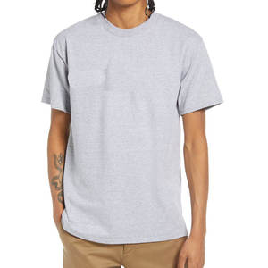 Camisetas de color gris brezo, Camiseta de cuello redondo para hombre, camisetas casuales de moda de manga corta - Product Image 1