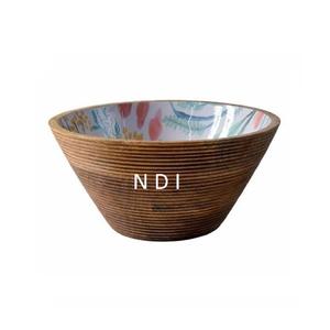 Cuenco para servir Pasta de frutas de diseño hecho a mano, cuenco para servidor de alimentos con forma personalizada, cuenco para servidor de ensalada de aperitivos de frutas de madera maciza - Product Image 1