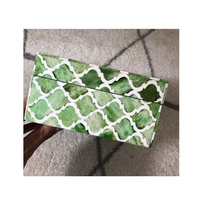 High Quality Bone Inlay Wood MDF Decorative <b>Jewellery</b> Box Fashionable <b>Resin</b> Material Gift Box for Jewelry Packaging - Product Image 1