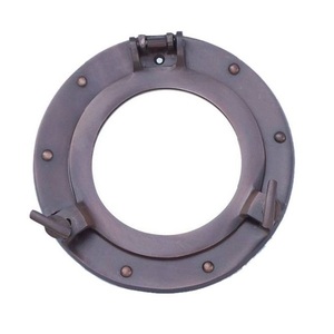 Espejo de ventana de ojo de buey de barco de aluminio decorativo de estilo Vintage, aplicación de barco de Metal recubierto de polvo de Color granate personalizado - Product Image 5