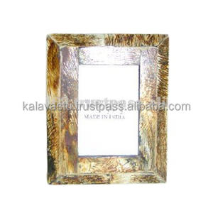 Stylish Resin & Metal Photo <b>Frame</b> in <b>4x6</b> 5x7 6x8 Sizes Classic Wooden Design With Bone & Horn Options - Product Image 6