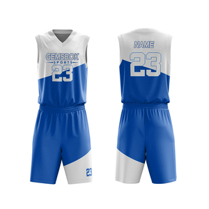 Ensembles d'uniformes de basket-ball pour hommes imprimés sur mesure vêtements de sport sublimés respirants vêtements de basket-ball en gros - Product Image 1