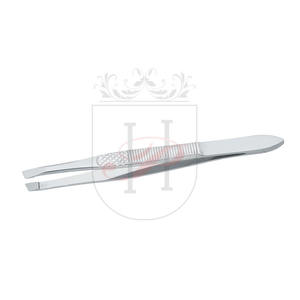 Pince à sourcils à bout incliné en acier inoxydable, outil d'étiquette privée, meilleur outil pour tailler les sourcils, 4 pièces - Product Image 1