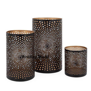 Ensemble de trois bougeoirs votifs en métal de bonne qualité bougeoir fait à la main forme personnalisée chauffe-plat en métal de vente chaude - Product Image 6