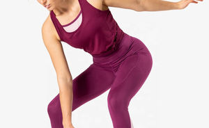 Camiseta sin Mangas de Verano para Mujer, Diseño Nuevo, Algodón, Deportiva, para Gimnasio, Yoga, con Logotipo Frontal Personalizado, Proveedor Mayorista - Product Image 5