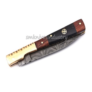 Elegant Style Custom Hand Made Damascus Blade Folding <b>Knife</b> (Smk1462) - Product Image 2