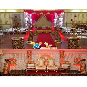 Affordable Indian <b>Wedding</b> Mandap Stage Decoration Latest <b>Wedding</b> Crystal Mandap Stage Set Stunning <b>Wedding</b> Mandap Stage Set - Product Image 1