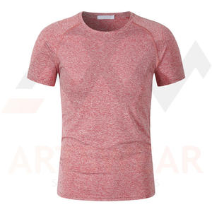 Camiseta de Algodón Jersey Sólido para Hombre, Diseño de Logotipo Personalizado OEM, Peso Medio 220g, Manga Corta, Cuello Redondo, Corte Regular, Transpirable - Product Image 3