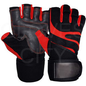 Guantes de gimnasio para hombres y mujeres, guantes de cuero transpirables para levantamiento de pesas para entrenamiento de culturismo producidos por GLOVES City - Product Image 1
