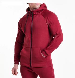 ชุดฟิตเนสแทร็คสูทพร้อมฮู้ดแบบมีเชือกรูดสำหรับผู้ชายชุดวอร์มฤดูหนาวสำหรับผู้ใหญ่ - Product Image 2