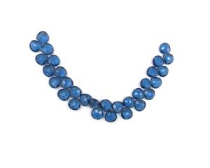 Perles de pierre précieuse Iolite faites à la main, forme cœur 10x10mm, taille facetée, cadeau tendance pour elle, brins de perles fantaisie - Product Image 4