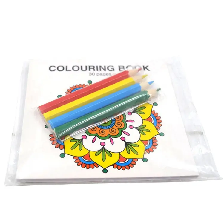 Gift promotion Coloring Book With Pigment Children Drawing craft kids DIY paiting Book custom crayon paint brush colour pen