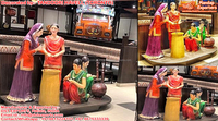 Fibre Musical Ganesha Statues Fabricant Acheter Seigneur Ganesha Jouant Instrument De Musique Décor De Mariage FRP Musical Ganesha Statue
