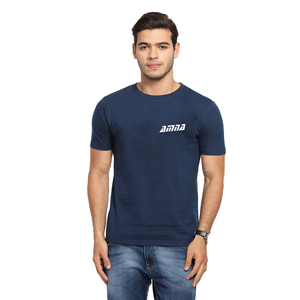 Camisetas de algodón personalizadas para hombre, de Color azul Nevi Camiseta deportiva, camiseta Dry Fit para hombre - Product Image 1