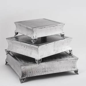 ขายส่งงานเลี้ยงวันเกิดตกแต่งเค้กแต่งงานที่ให้บริการจานโลหะรอบกุหลาบทองยืนคัพเค้ก - Product Image 6