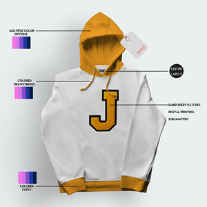 เสื้อฮู้ดสวมหัวลายกราฟิกผ้าฝรั่งเศสเทอร์รี่เสื้อผ้าแนวสตรีทสำหรับฤดูหนาวผ้าคอตตอนปักลาย100% สำหรับผู้ชาย - Product Image 6