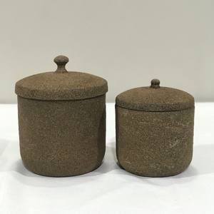 Recipiente de vela esmerilado con tapa, recipiente moderno de lujo a la moda, color Marrón mate, venta al por mayor - Product Image 3