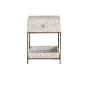 Hotel Furniture Decor Sofa Side <b>Table</b> Handmade Decorative Bedside <b>Table</b> For Wholesale Price Sustainable Bone Inlay Designer - Product Image 5
