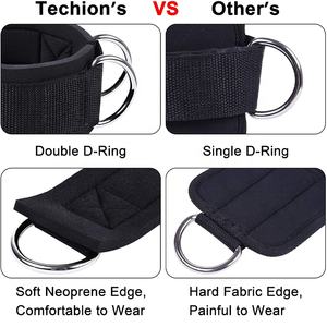 Support de cheville de gymnastique en néoprène réglable sangle de poids de cheville d'exercice de machine de câble d'entraînement personnalisé - Product Image 5