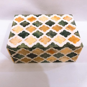 Yellow and <b>Grey</b> Resin Simple Design Jewelry <b>Box</b> Plastic Jewelry Boxes for Decorative and Interior Design in India - Product Image 6