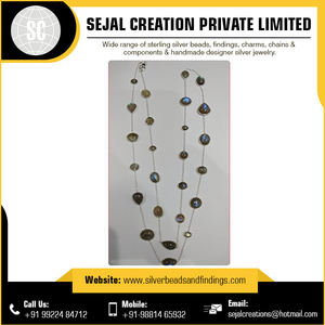 Diseño de collar de plata esterlina 925 al por mayor para bodas y regalos Material de oro y plata Forma de número/patrón - Product Image 6