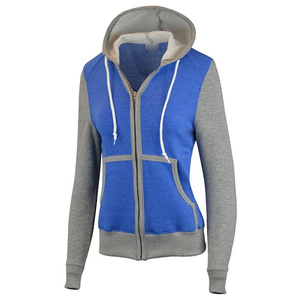 Veste à capuche molletonnées pour femmes, de base, fermeture éclair, coupe ajustée - Product Image 1