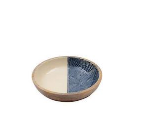 Juego de cuencos de madera con estampado, cuenco con estampado de búho - Product Image 1