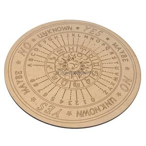 Pratique d'espacement et de crâne, planche à pendule en bois pour la Divination avec phase de lune du zodiaque pour les réponse, outils de Divination - Product Image 1