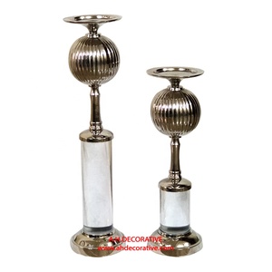 <b>Gold</b> Acrylic Stem <b>Candle</b> Holder Hot Selling Metal Crafted Decorative Handmade Metal <b>Candle</b> Holder for Decoration - Product Image 2