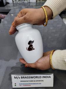 Urna de cremación de perlas, urna de cremación de mascotas de diseño moderno, suministros funerarios para cenizas de mascotas - Product Image 2