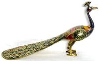 Sculpture en métal de laiton d'animaux et d'oiseaux sculptés à la main de haute qualité, décoration de table, décoration de la maison, figurines en cuivre