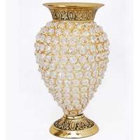 Vases de fleurs en cristal brillant 1 pièce, vase à fleurs et pièce centrale, dispositif en marbre Antique, décoratif d'intérieur et d'extérieur pour la maison