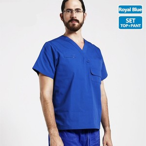 Unisex 10-Piece Washable Stretch Scrubs <b>Set</b> Custom Made Hospital Work Uniform Active Printing Exquisite Design Breathable - Product Image 5