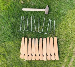 Tienda de lona de algodón resistente al agua, carpa de lona con timbre, 3M/4M/5M/6M - Product Image 6