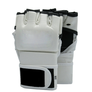 Custom Made MMA Half Finger Boxing Gloves Training and Fighting the High Quality PU and Cowhide Leather Gloves - Product Image 1