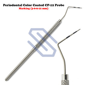 Nha Khoa CP12 Probe <span class=keywords><strong>Williams</strong></span> Màu Mã Hóa Đánh Dấu Răng Kiểm Tra Nha Khoa Periodontal Pocket Depth Đo Probes Lab - Product Image 2