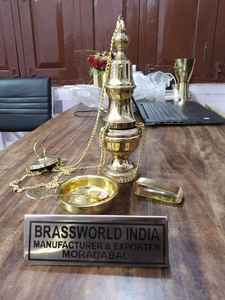 Conjunto de incienso de Latón chapado en oro, conjunto de incienso thurible - Product Image 3