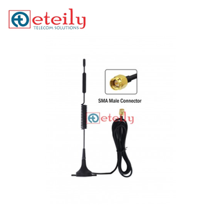 ETEILY 5G 3dBi Spring Magnetic Antenna Long Lasting with RG174 <b>Cable</b> & SMA Male Connector Easy Mount Made in India <b>Communication</b> - Product Image 1