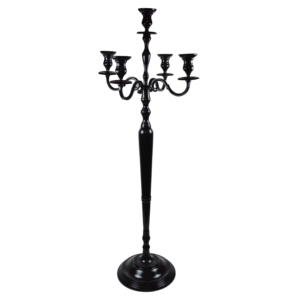 Bougeoirs 5 Branches de grande taille, pour décoration Festive et de la maison, Design de finition colorée - Product Image 1