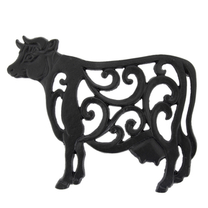 Dessous de plat de cuisine motif en métal moulé noir pour cuisine et salle à manger plat chaud décoratif romantique - Product Image 2