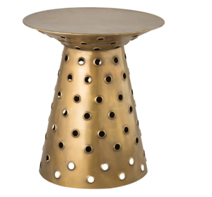 Table d'appoint en métal au design moderne et élégant, de bonne qualité, extensible, ajoute du style aux salons, aux chambres ou aux patios - Product Image 4