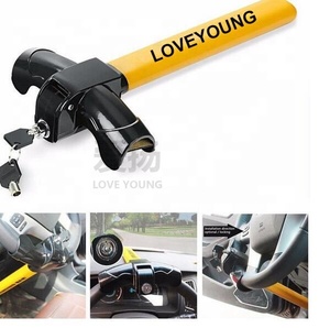 Verrou de <span class=keywords><strong>volant</strong></span> en acier pour <span class=keywords><strong>voiture</strong></span>, universel, à 2 clés, livraison gratuite, <span class=keywords><strong>meilleur</strong></span> verrouillage de direction - Product Image 3