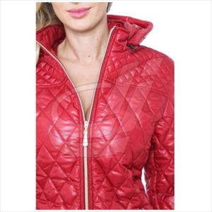 Abrigos cálidos al aire libre para mujer, Parka con pliegues brillantes, de invierno, 2022 - Product Image 5