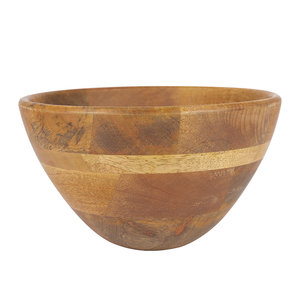 Bol en bois de bambou et service de cuisine, mélange salade de fruits et forme ronde, taille personnalisée et couleur naturelle non polie - Product Image 6