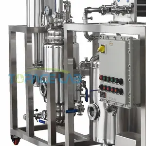 Topacelab High Quality Customized Falling Film Evaporator 100L To 500L Capacity Ethanol Recovery Machine Motor Core Component