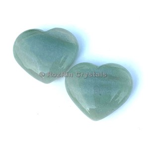 Natural Green Aventurine Puffy Heart - Product Image 1