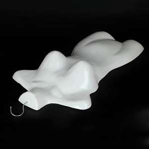 พลาสติกครึ่งร่างกายหญิงนางแบบชุดว่ายน้ำชุดชั้นในรูปแบบชั้นวางจอแสดงผล-สีขาว - Product Image 6