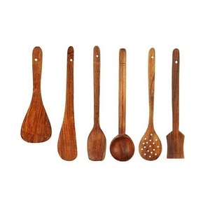Juego de Cubiertos de cocina de madera Juego de cucharas antiadherentes para restaurante y Hotel Juego de utensilios de cocina a baja velocidad - Product Image 4